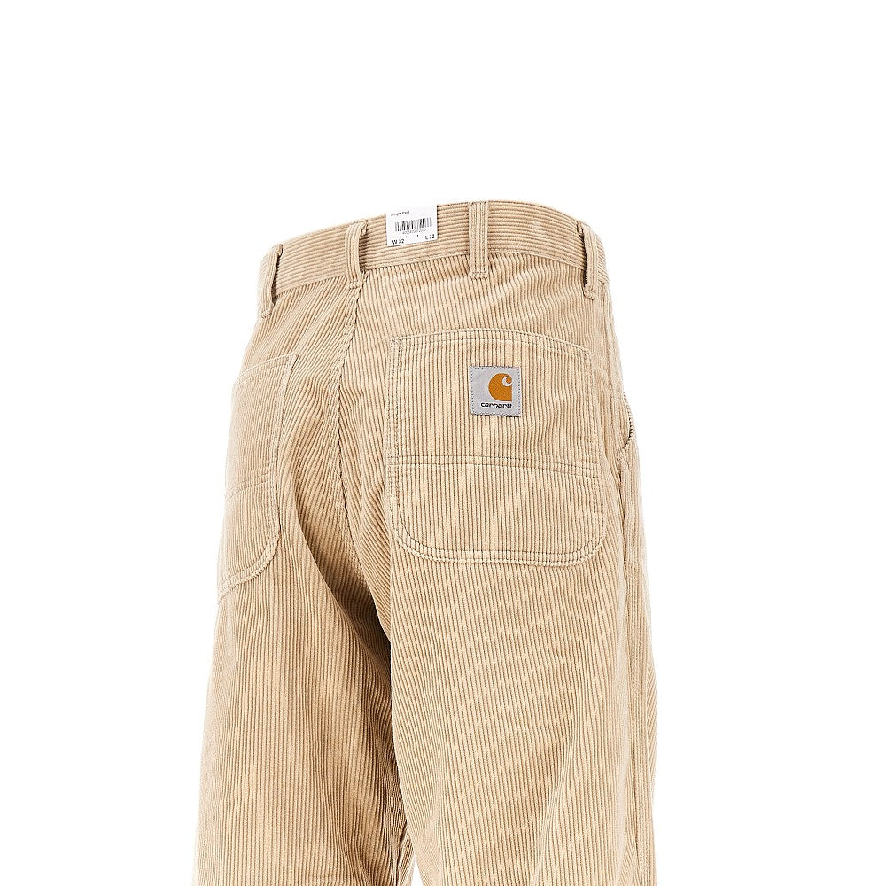 Pantalone 'Simple' in velluto a coste