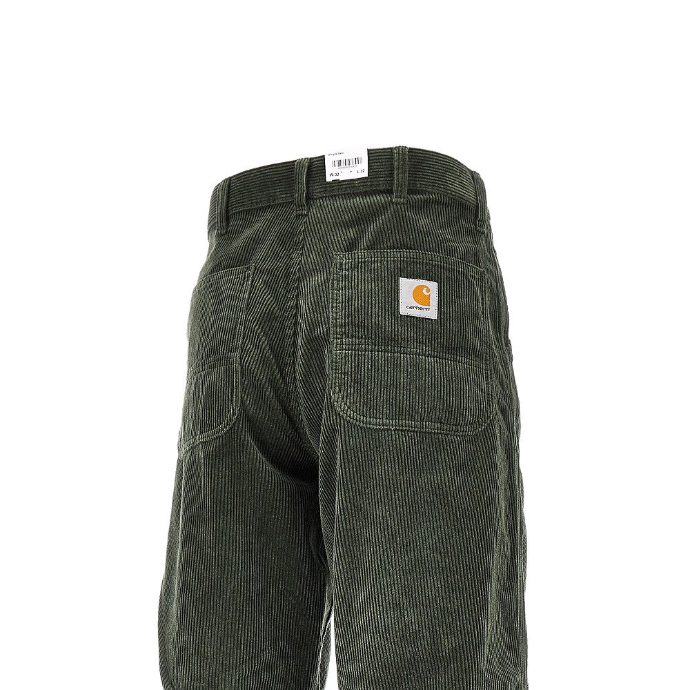 Pantalone 'Simple' in velluto a coste