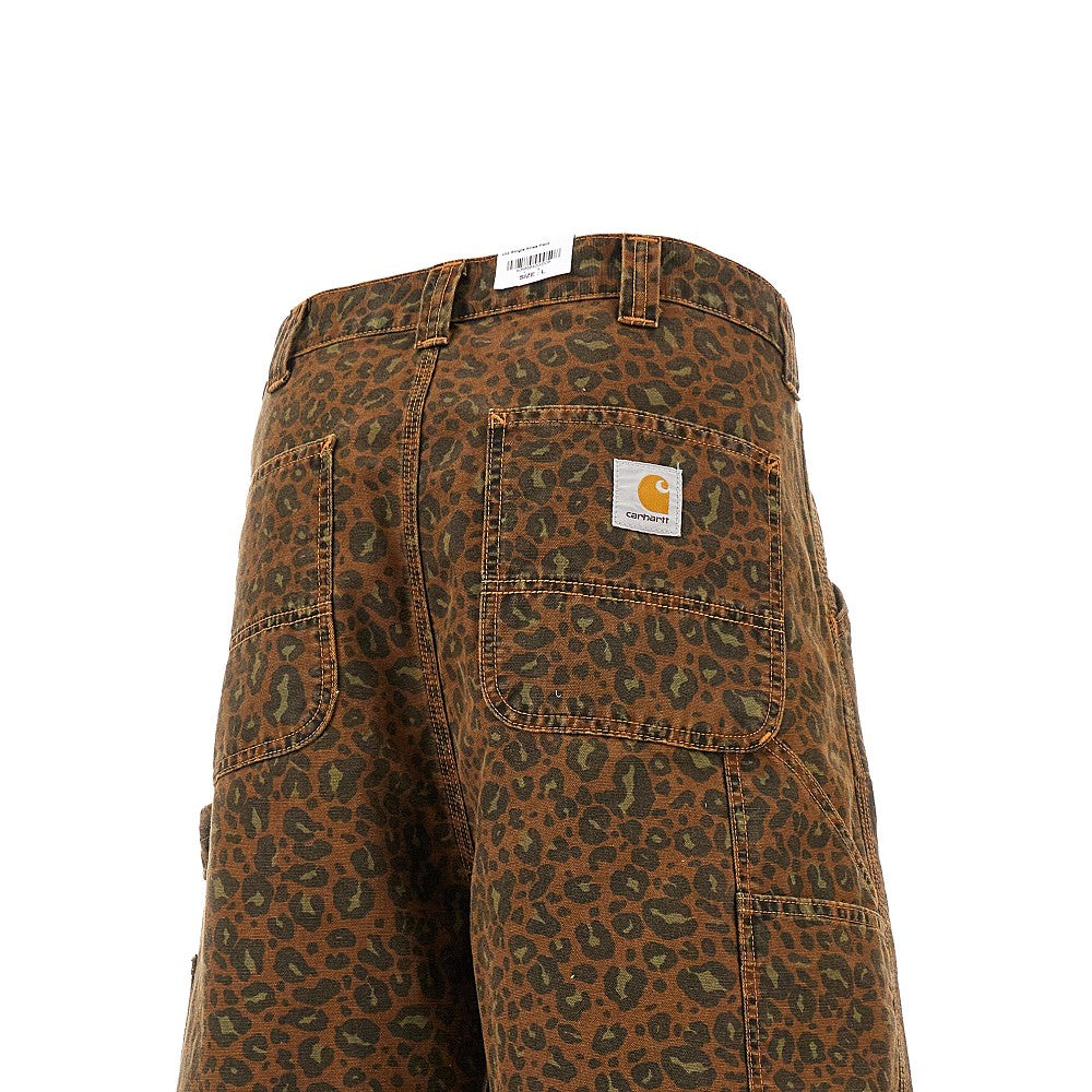Leopard-print canvas OG Single Knee pants