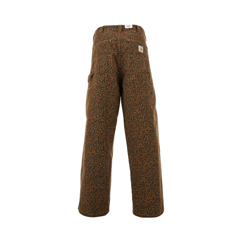 Leopard-print canvas OG Single Knee pants