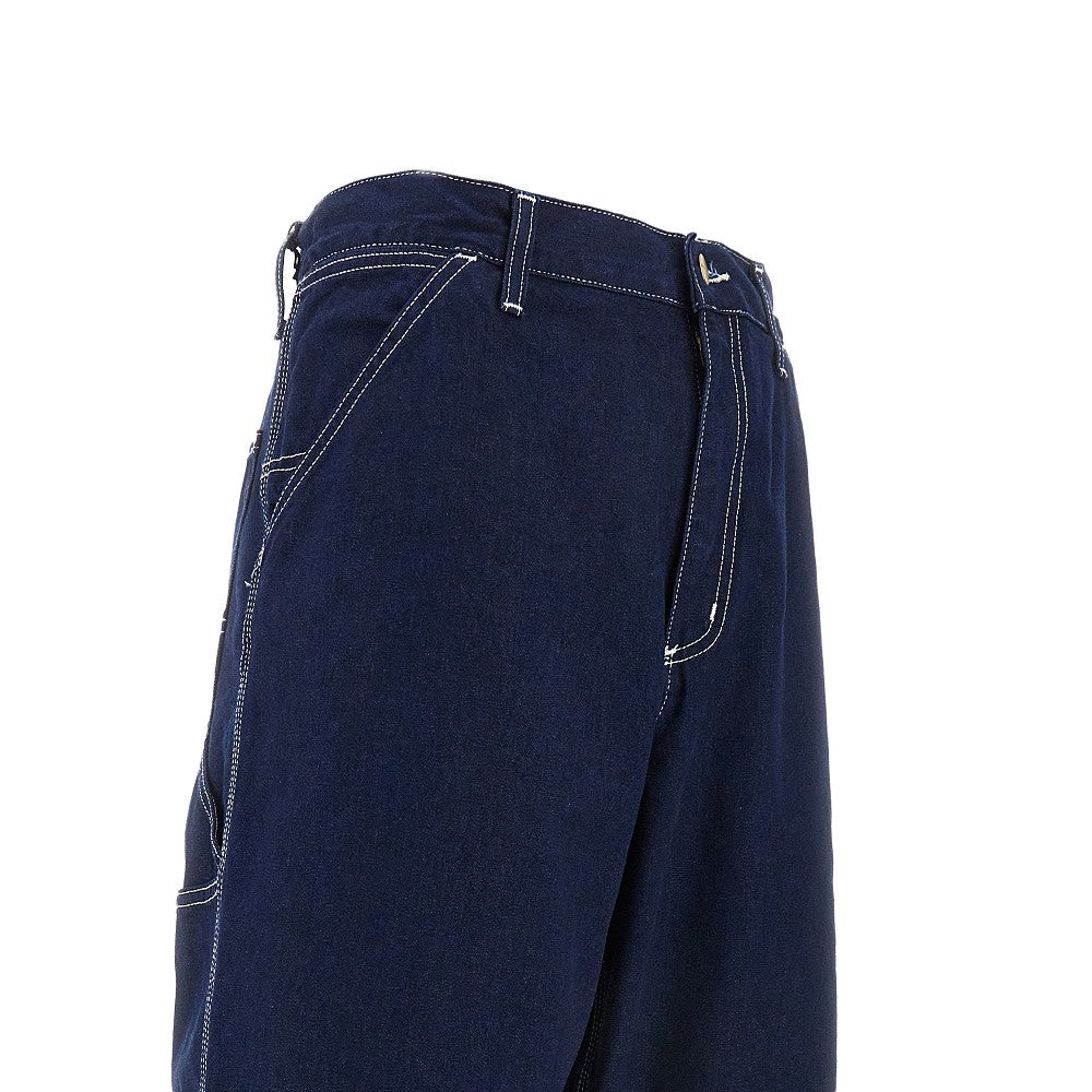Pantalone Single Knee in denim