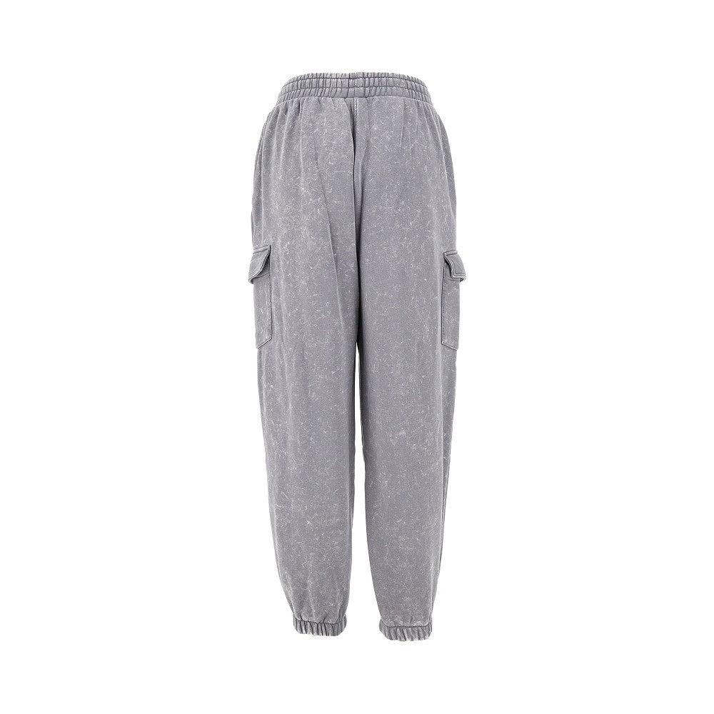 Joggers cargo in cotone slavato