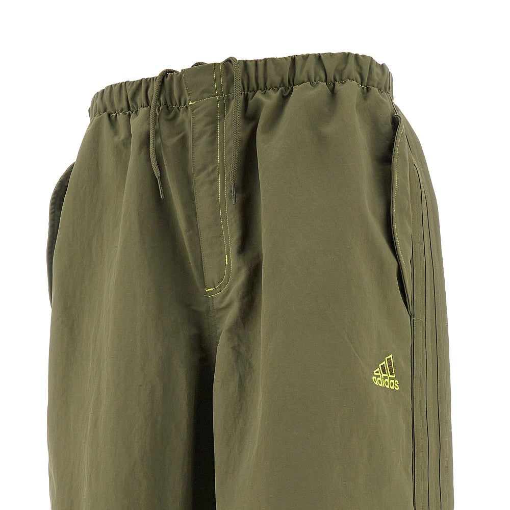 Technical canvas parachute pants