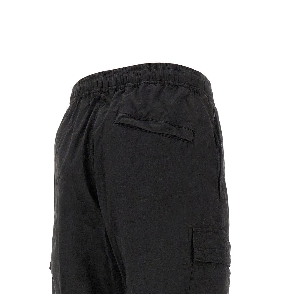 Stretch cotton cargo pants