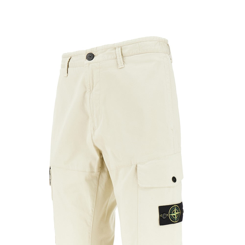 Pantalone cargo in cotone stretch