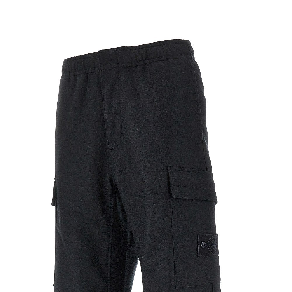 Pantalone cargo in panno 'Ghost'