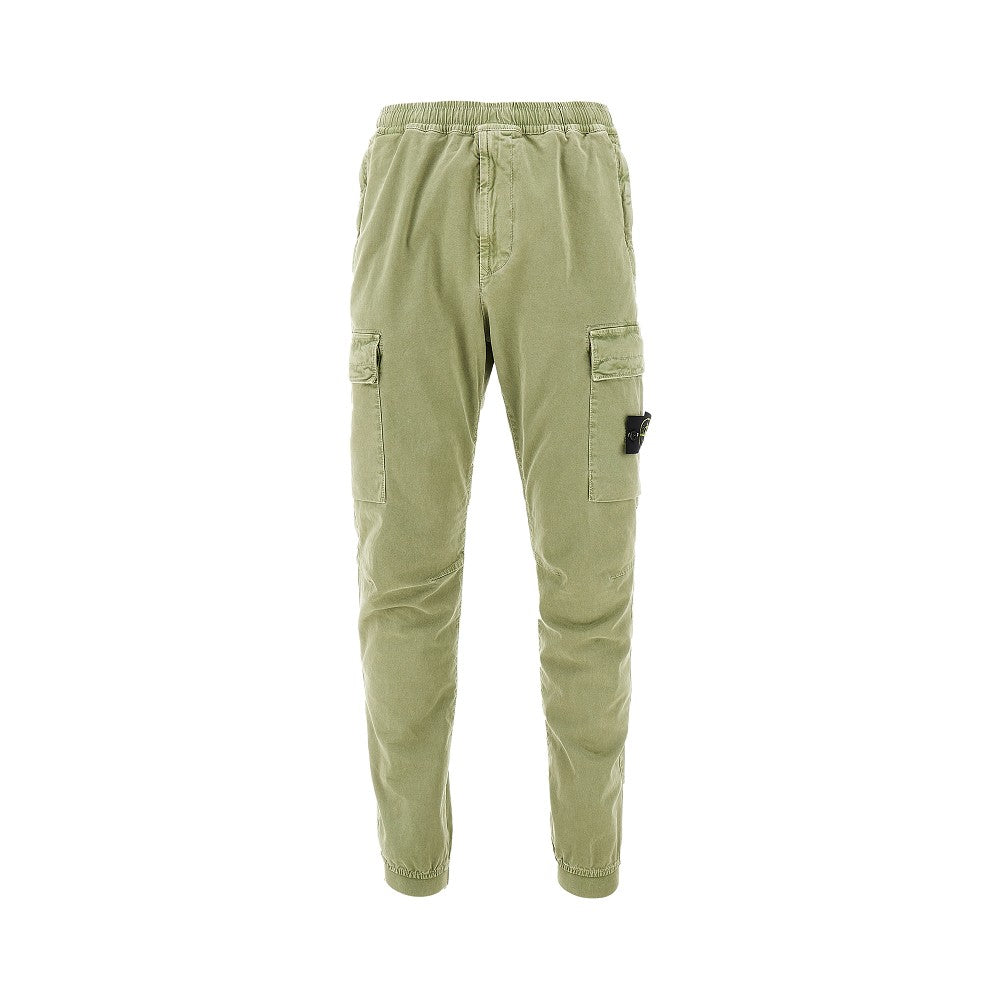 Stretch organic cotton cargo pants