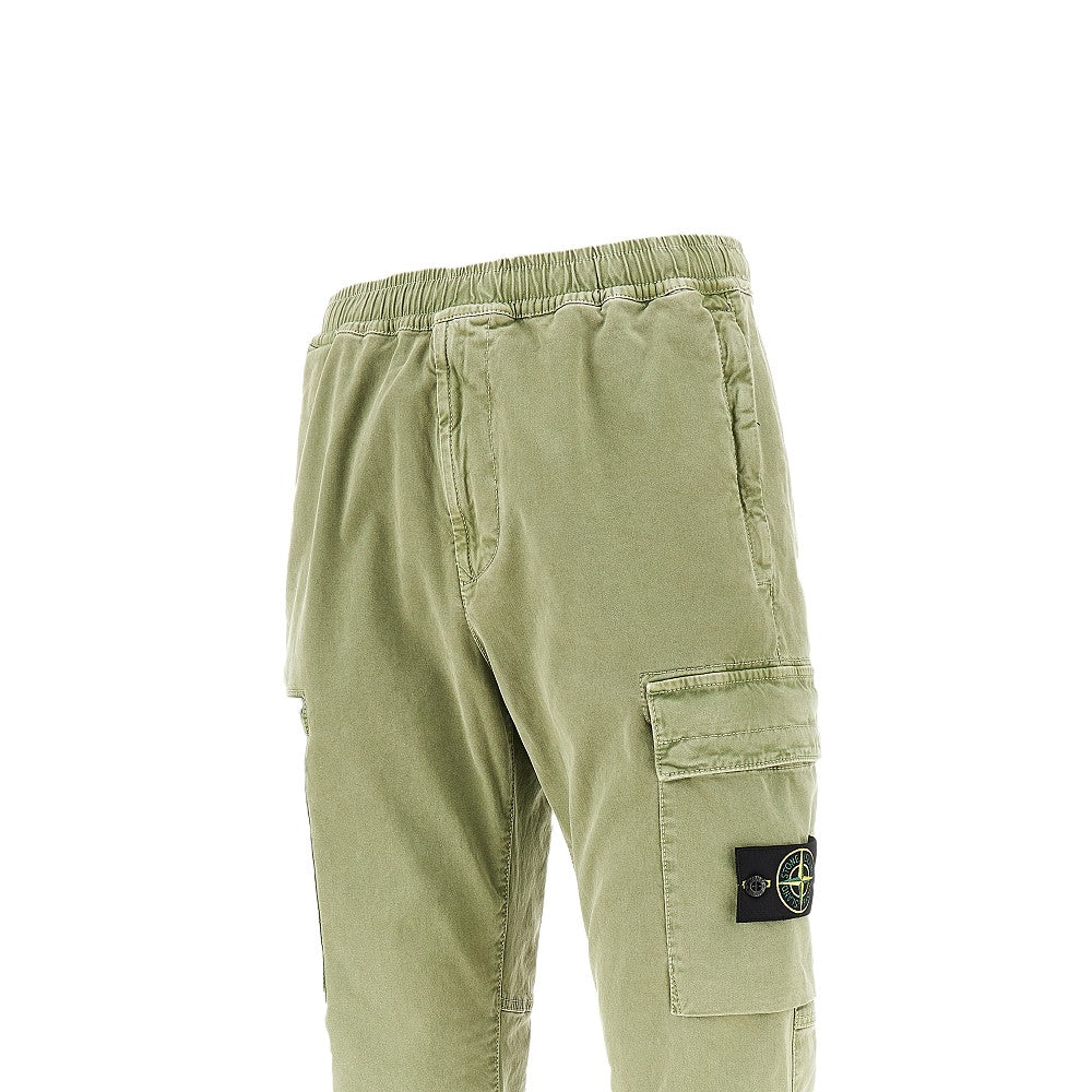 Stretch organic cotton cargo pants