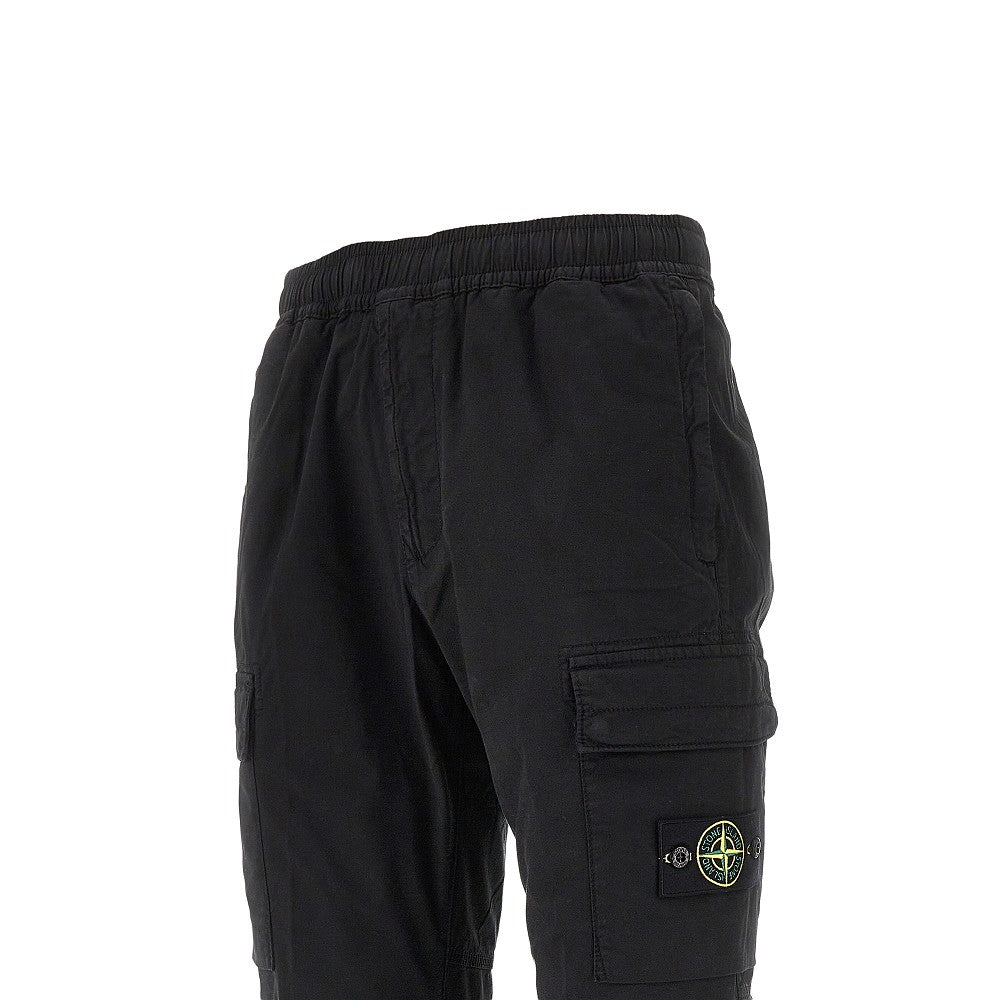 Pantalone cargo in cotone stretch