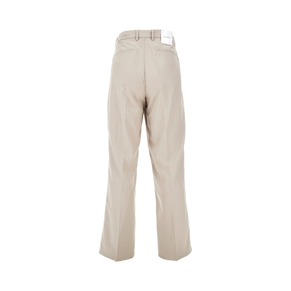 'Reece' pleated pinstriped pants