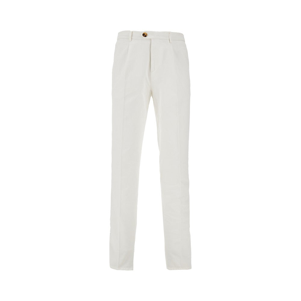 Pantalone in gabardine con pince