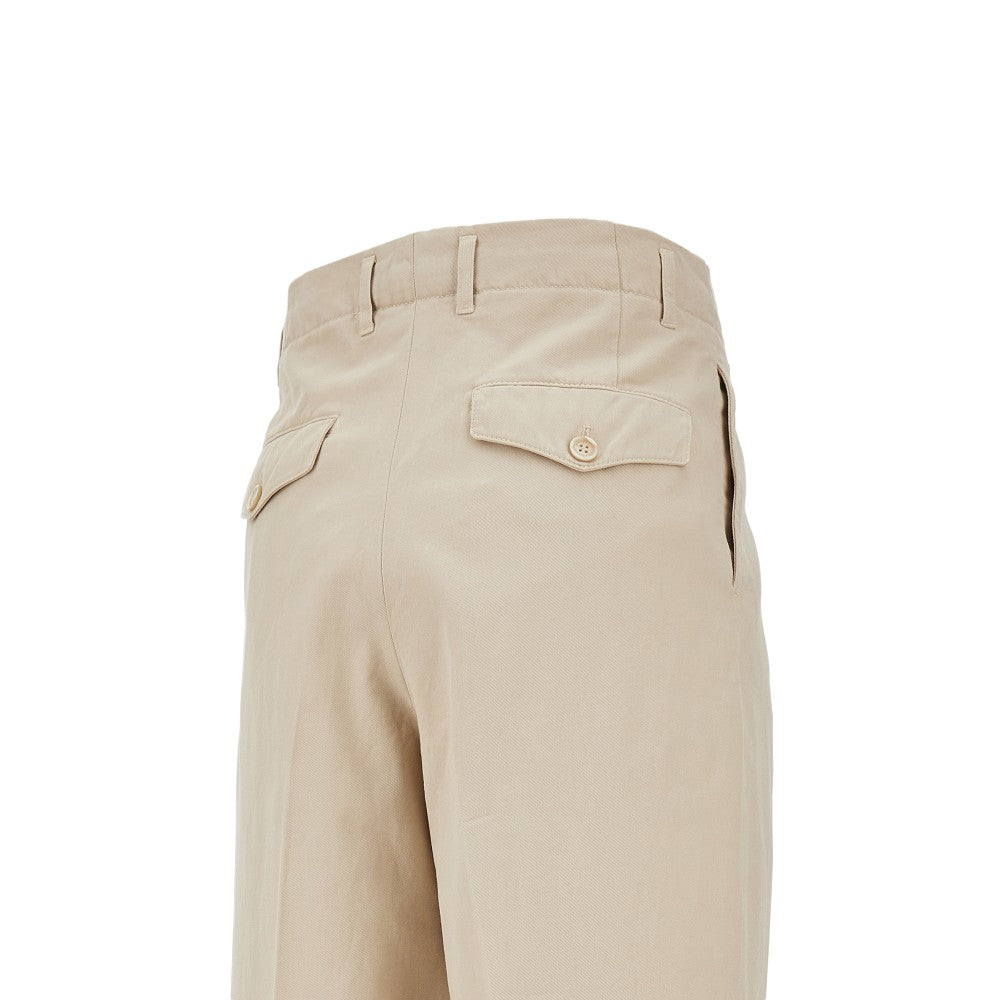 Relaxed Fit gabardine pants