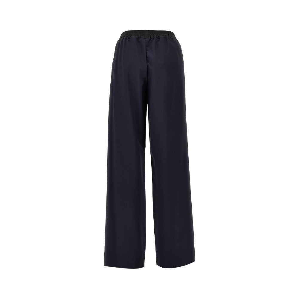 Pantalone in lana con cintura in nylon