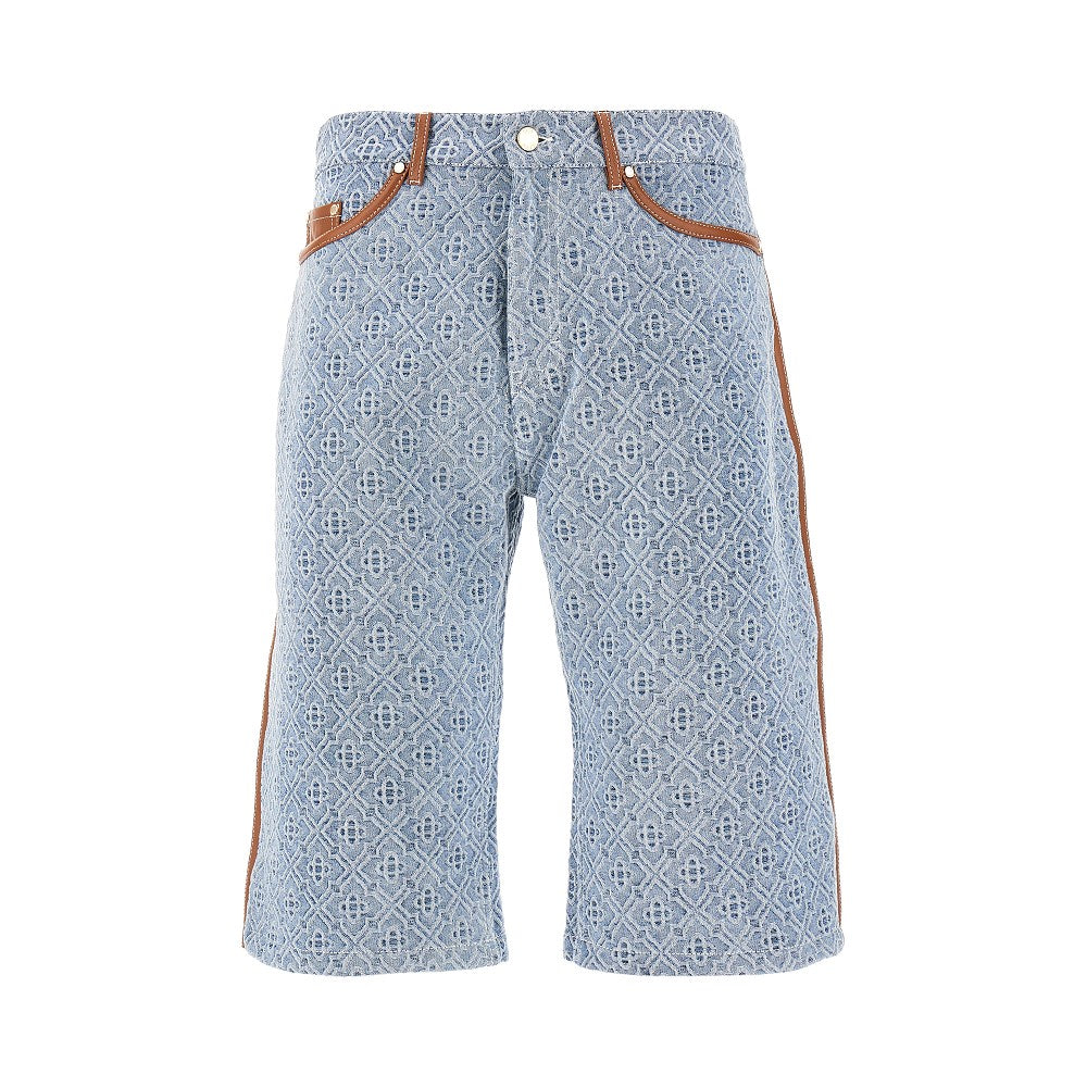 Bermuda in denim Monogram