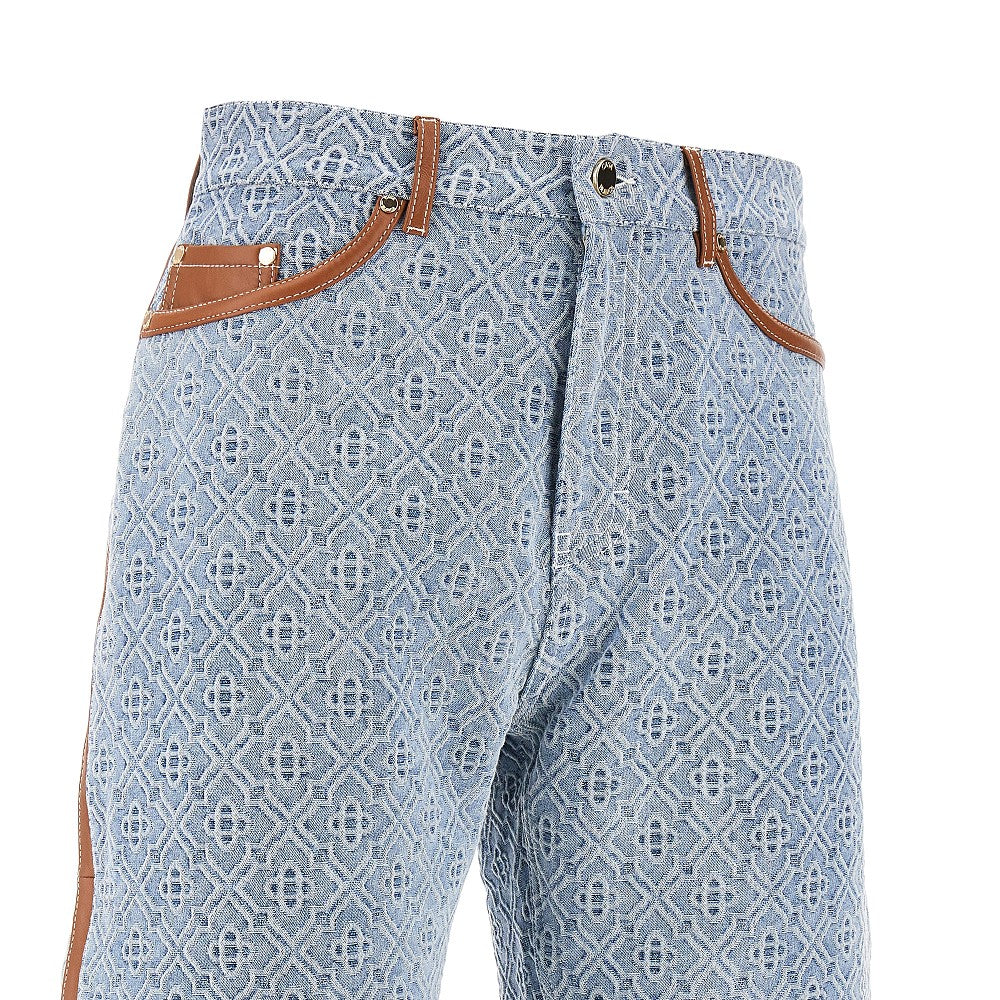 Bermuda in denim Monogram