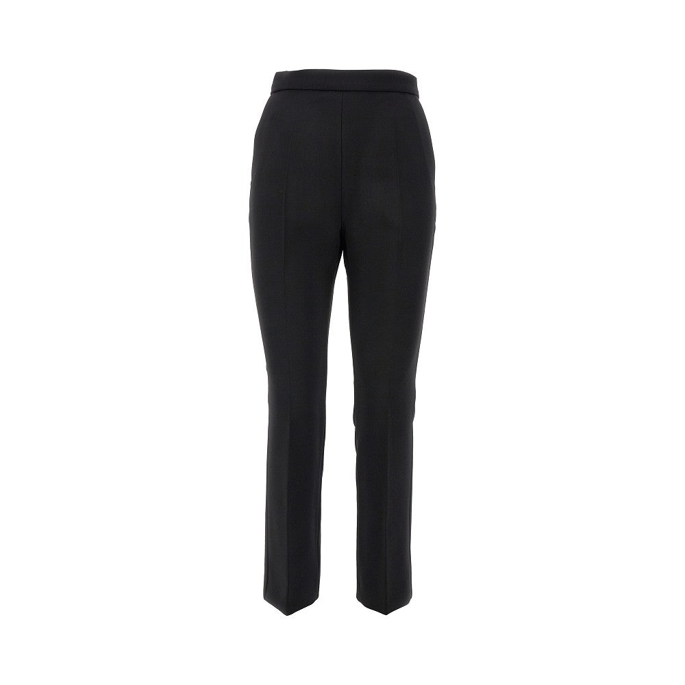 Pantalone a sigaretta in crepe di lana