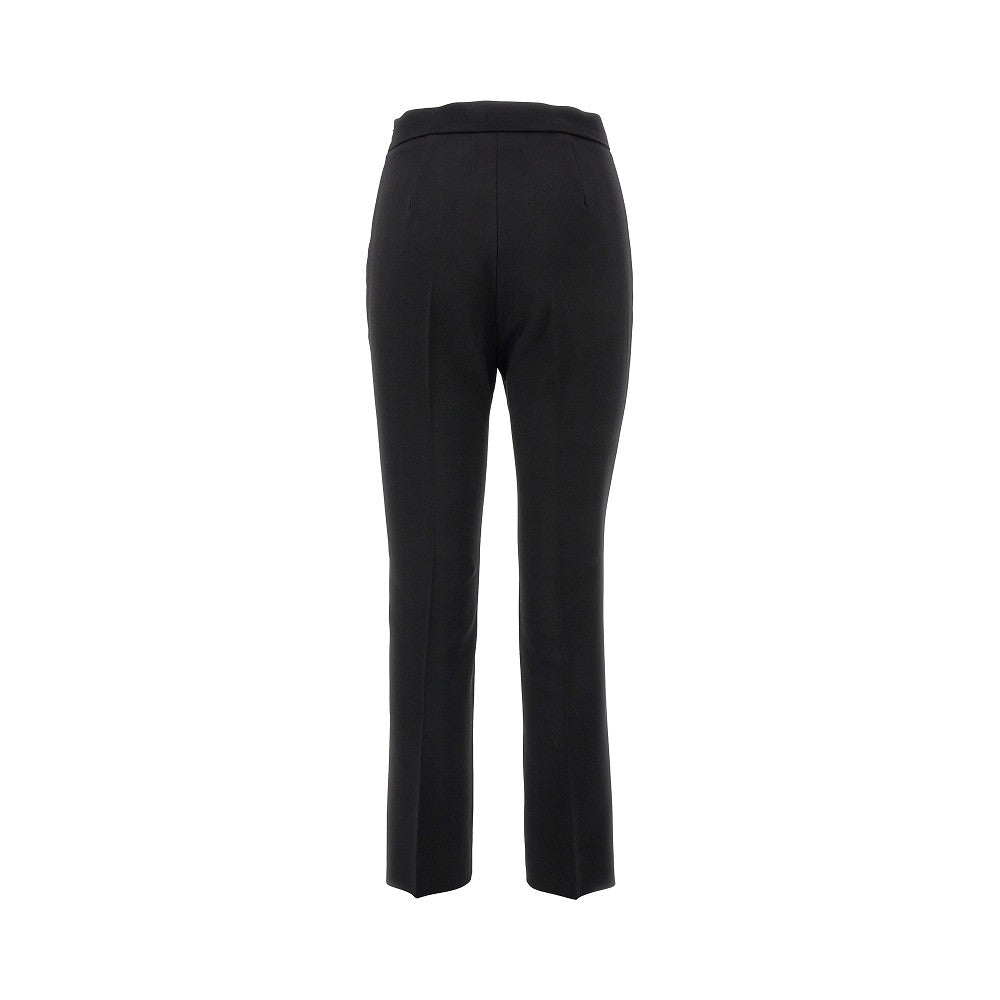 Pantalone a sigaretta in crepe di lana