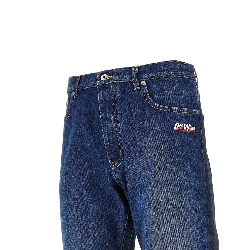 'Spray Diag' Relaxed Fit jeans