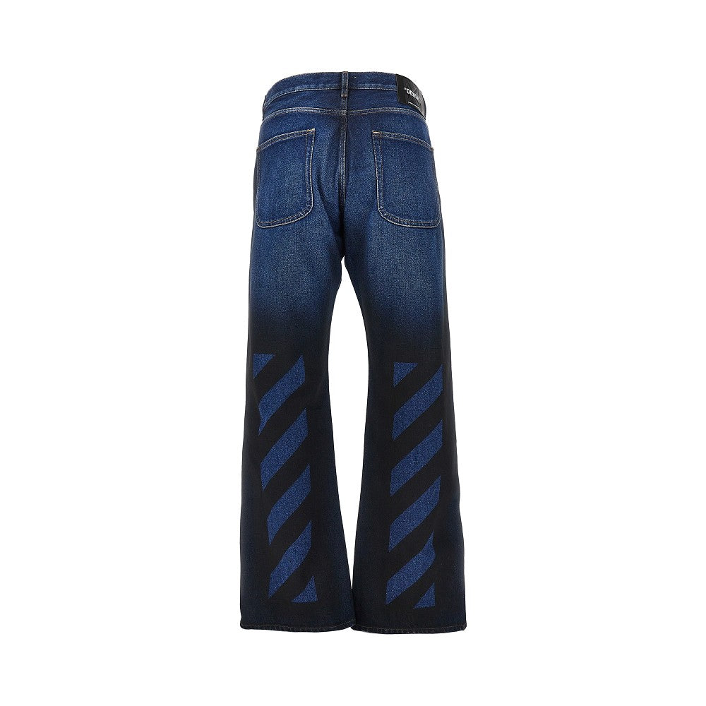 'Spray Diag' Relaxed Fit jeans