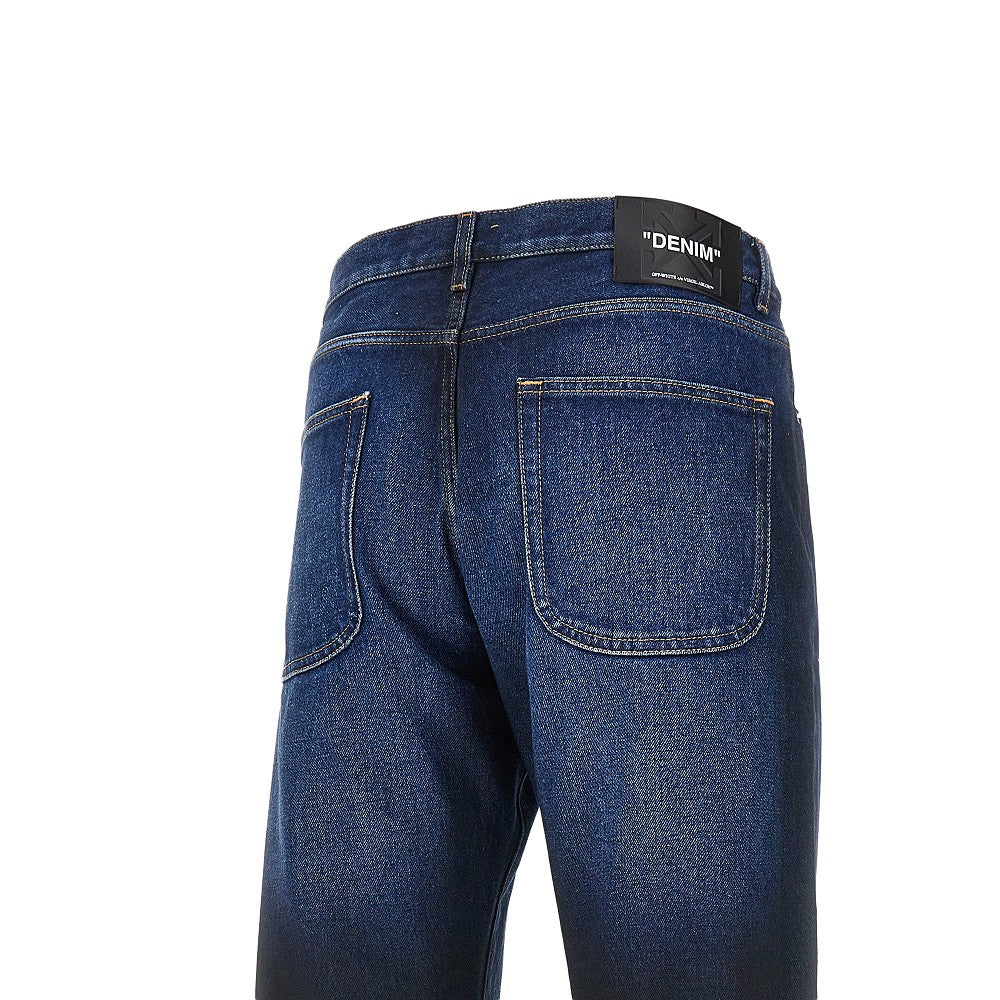 'Spray Diag' Relaxed Fit jeans