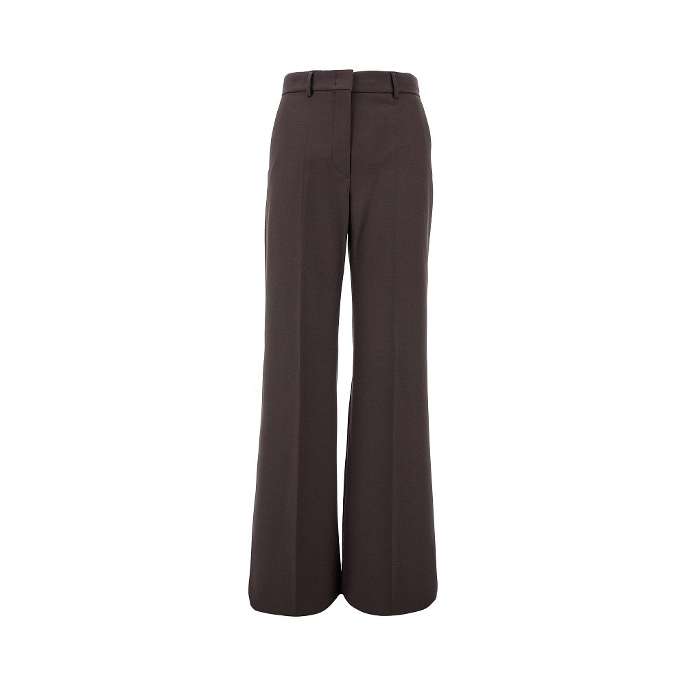 Pantalone sartoriale svasato in pura lana