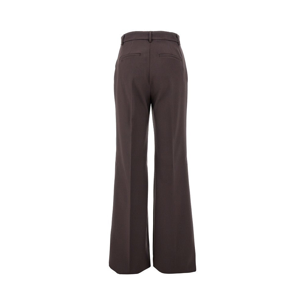 Pantalone sartoriale svasato in pura lana