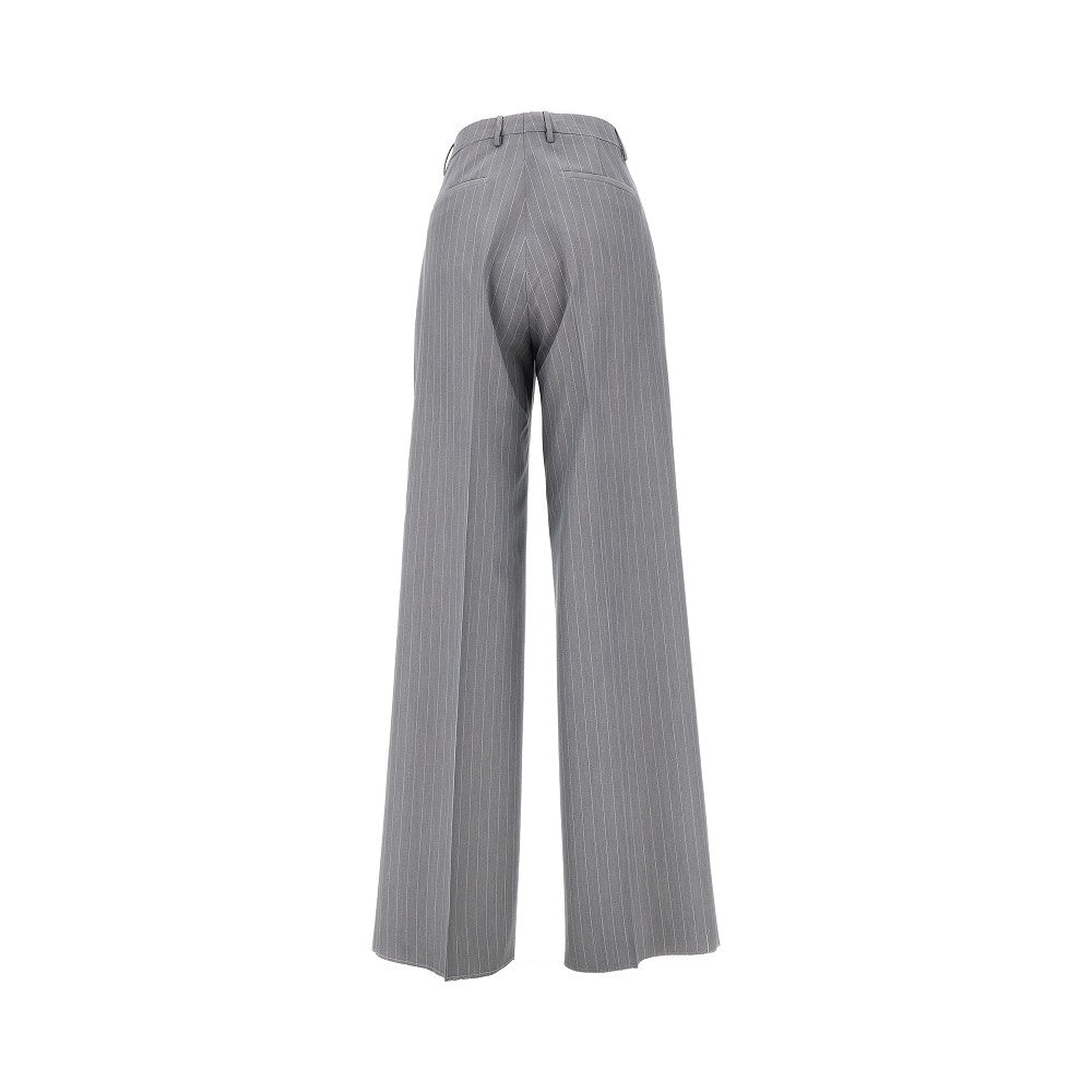 Pantalone gessato con pince