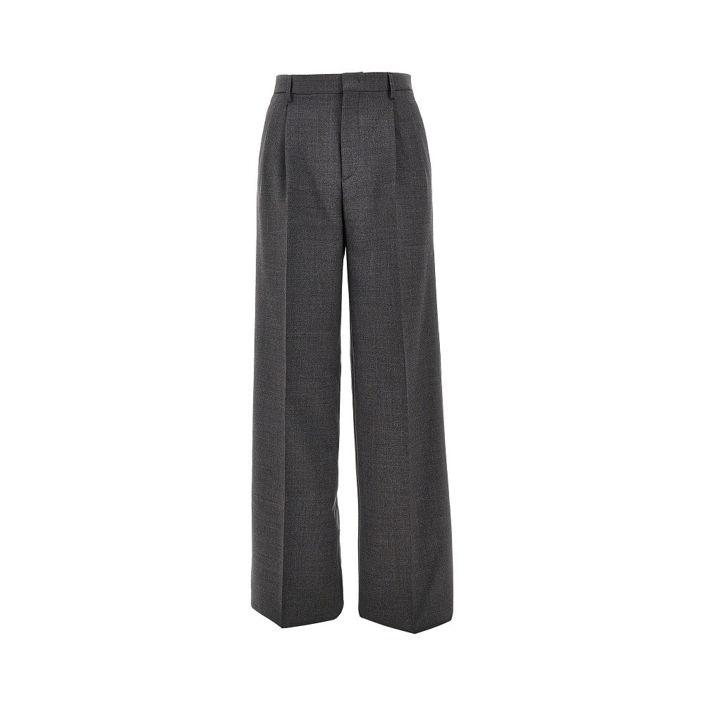 Pantalone sartoriale in lana con pince
