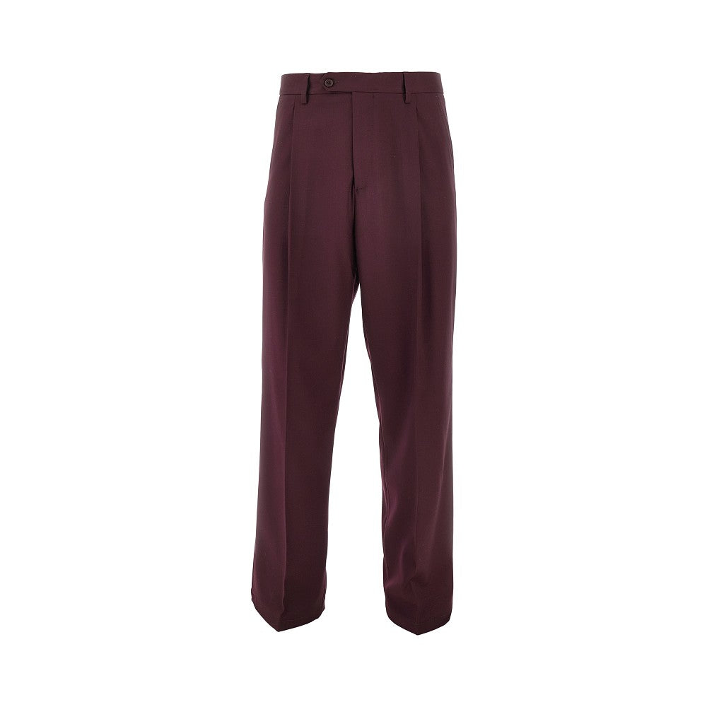 Twill pants with darts