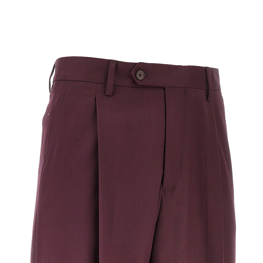 Twill pants with darts