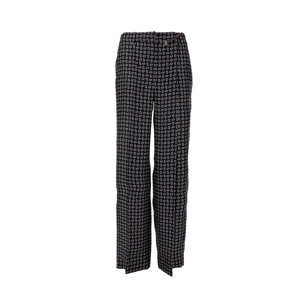 Pantalone in seta stampa Paisley