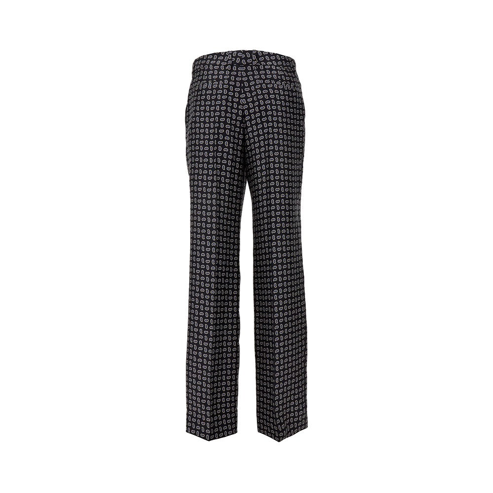 Pantalone in seta stampa Paisley