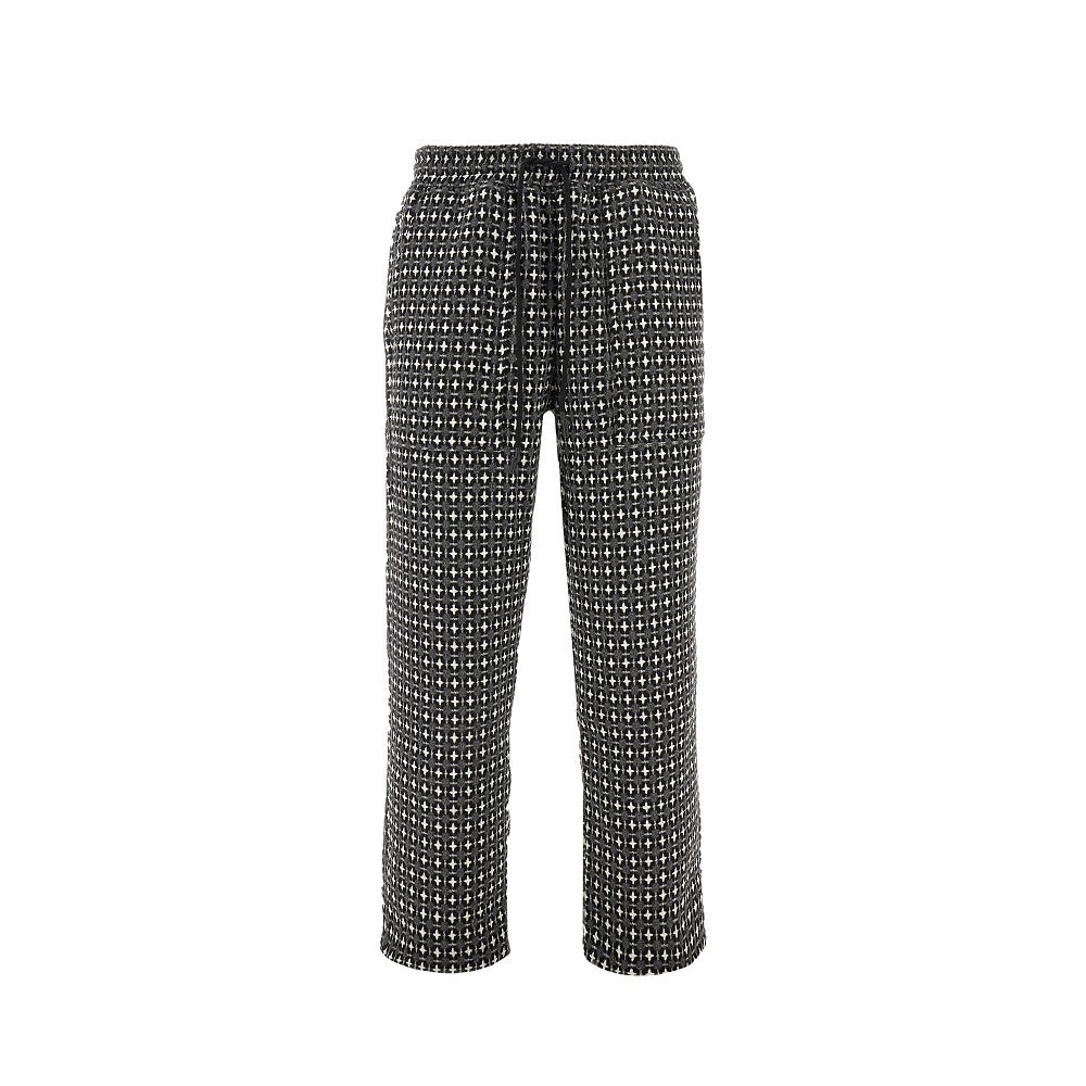 Pantalone in misto lana jacquard