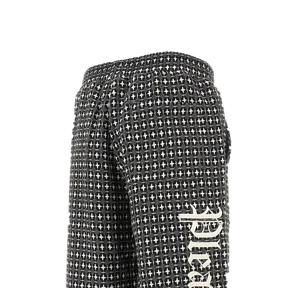 Pantalone in misto lana jacquard