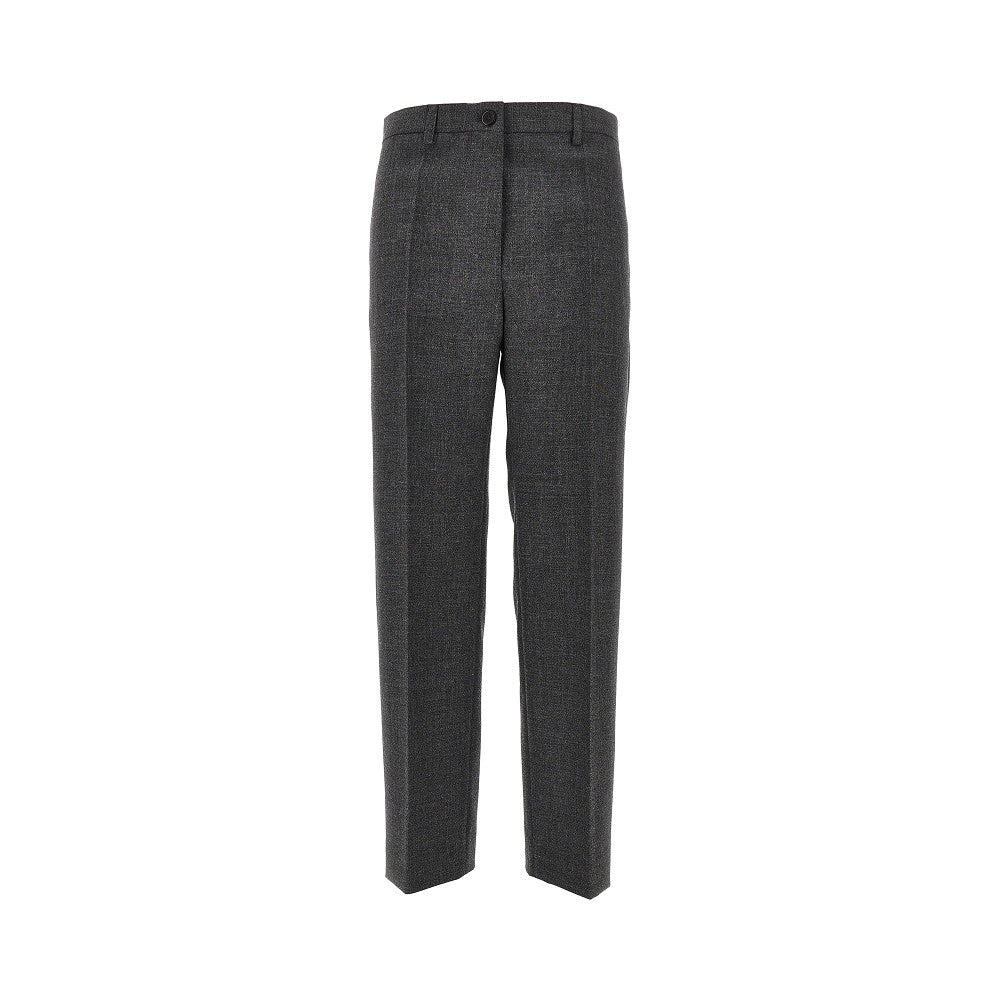 Wool canvas tailored pants