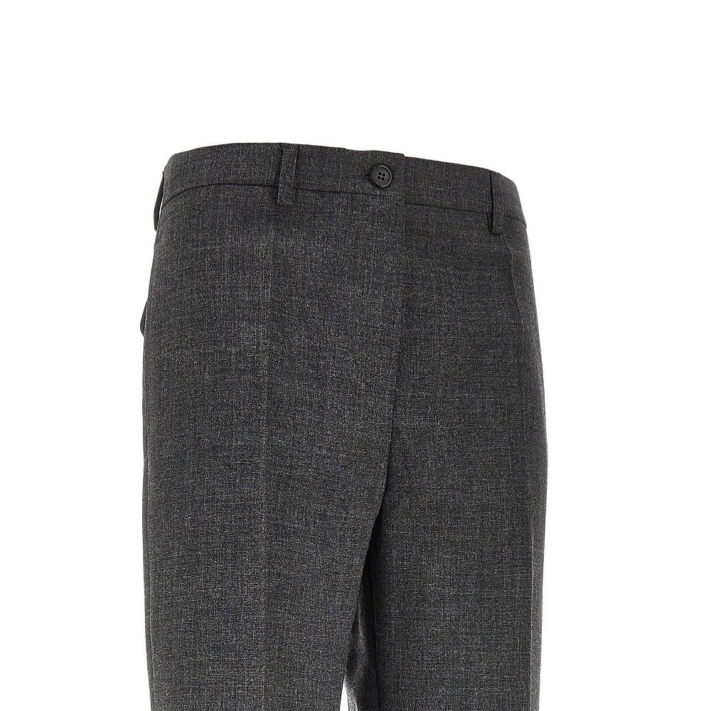 Wool canvas tailored pants