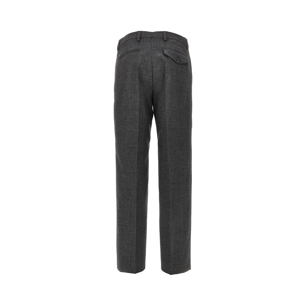 Wool canvas tailored pants