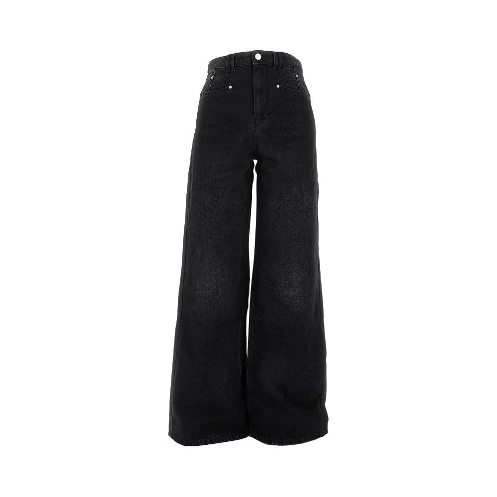 'Lemony' wide leg jeans