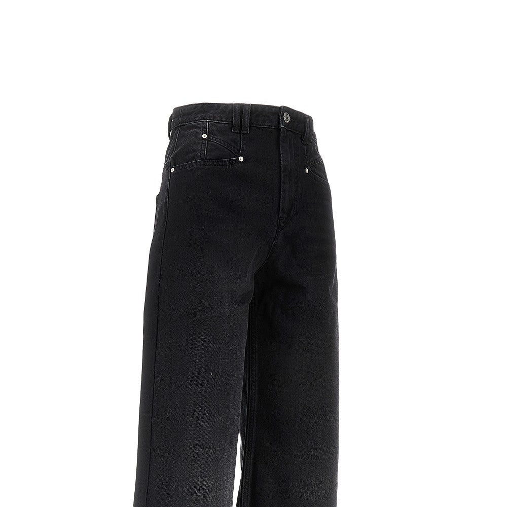 'Lemony' wide leg jeans