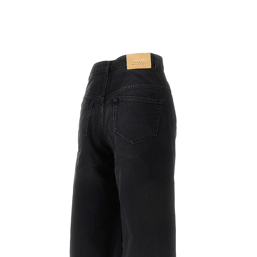 'Lemony' wide leg jeans