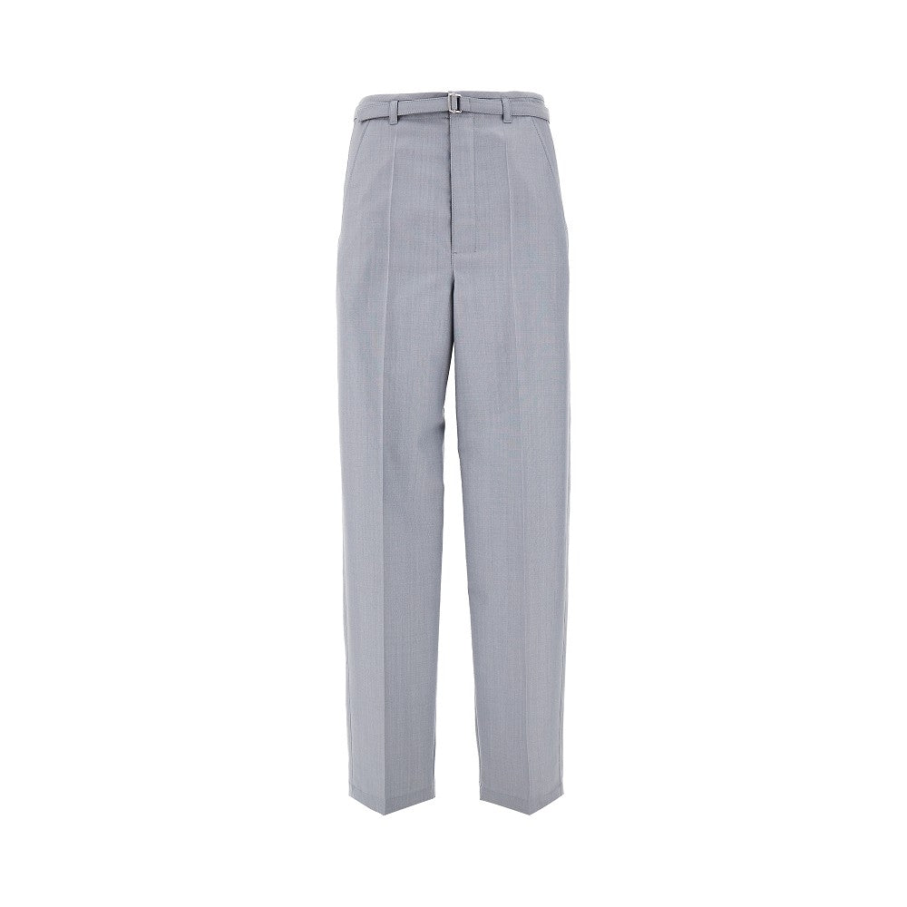 Pantalone in misto lana con cintura
