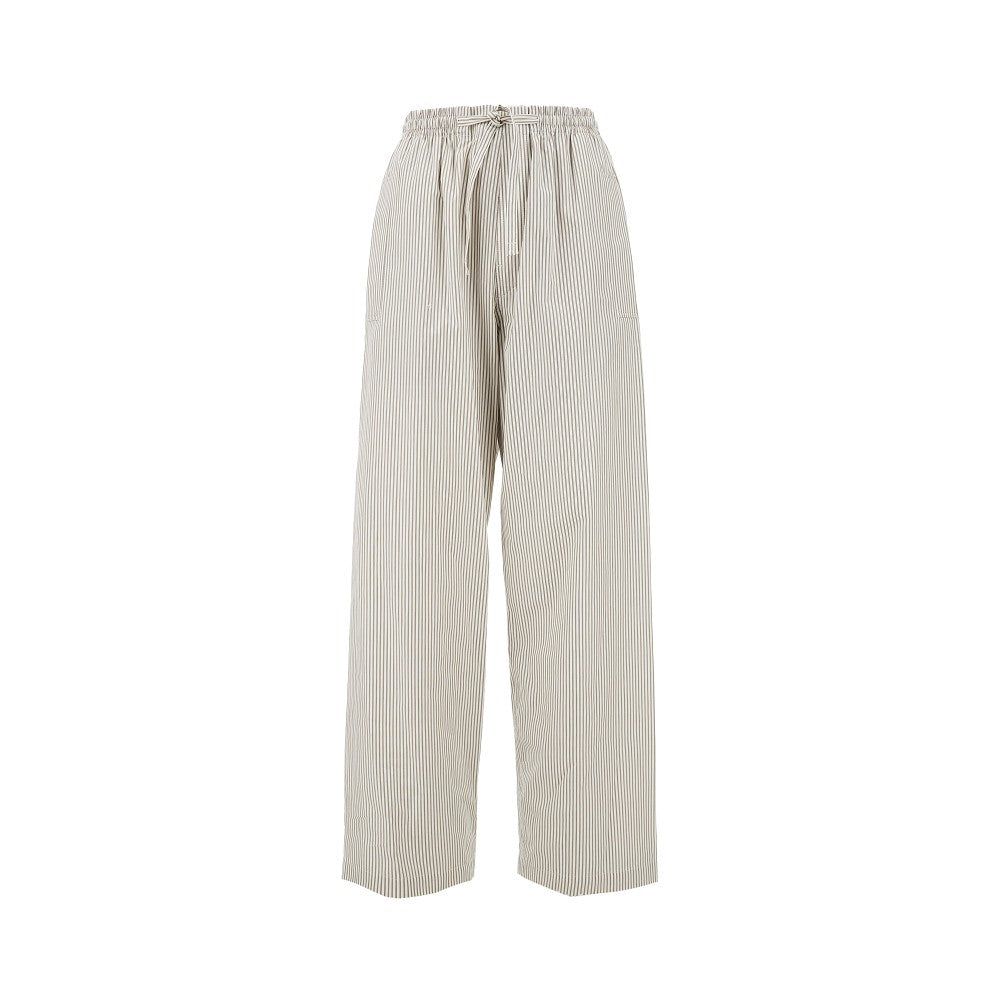 Striped poplin pyjama pants