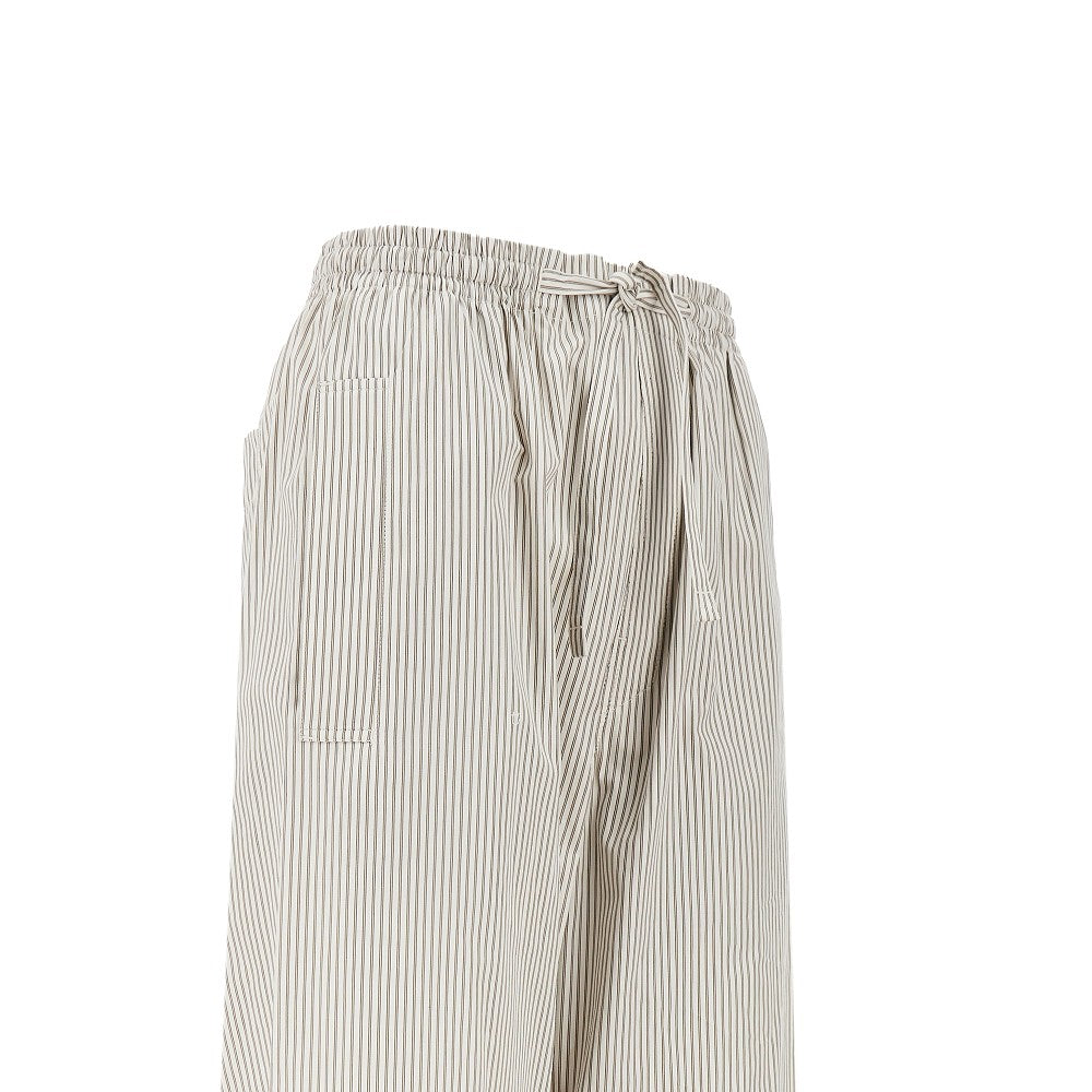 Striped poplin pyjama pants