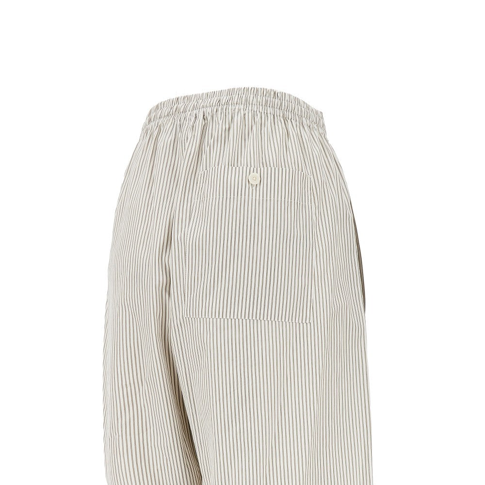 Striped poplin pyjama pants