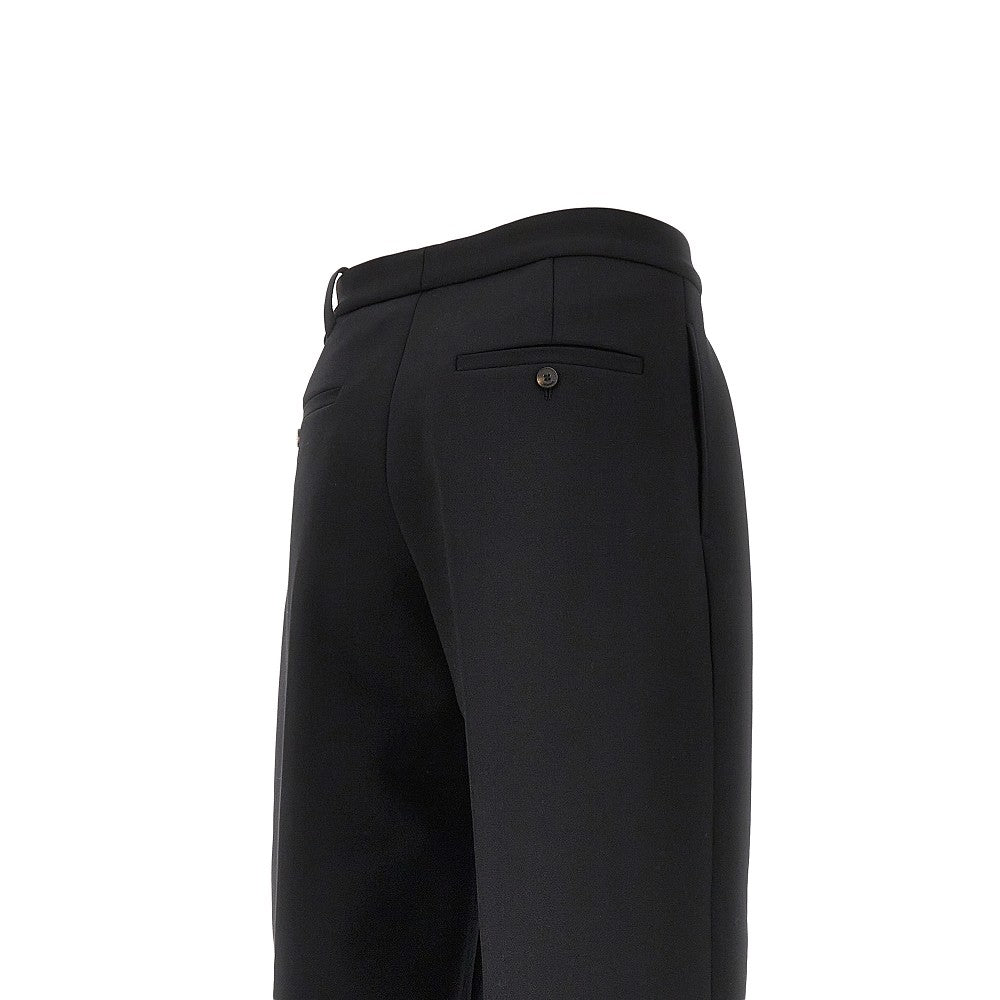Pantalone 'Citta' in misto lana con pince
