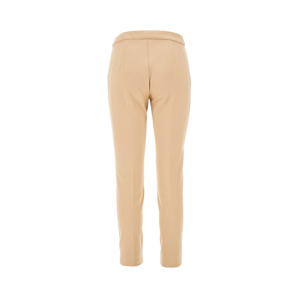 Pantalone cropped in jersey di viscosa