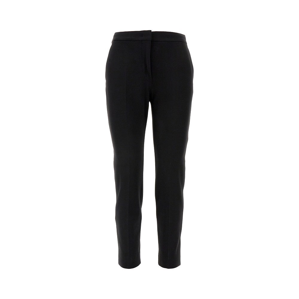 Pantalone cropped in jersey di viscosa
