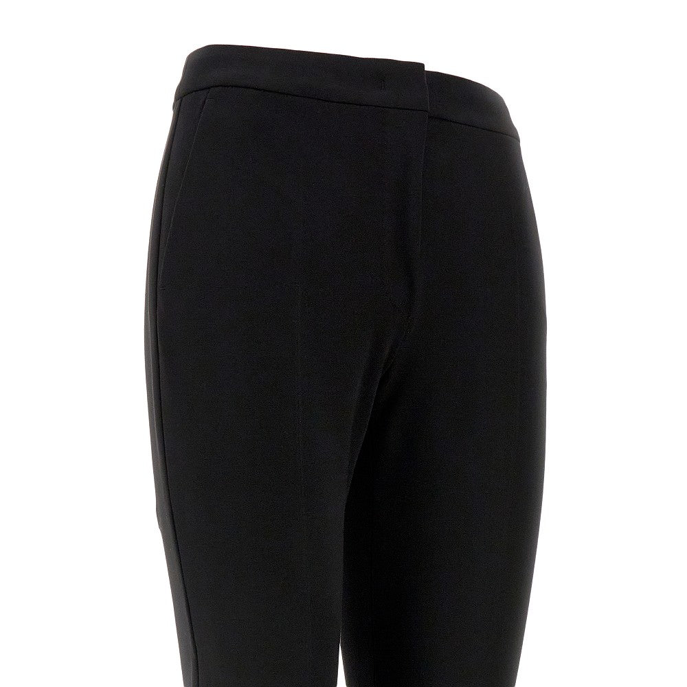 Pantalone cropped in jersey di viscosa
