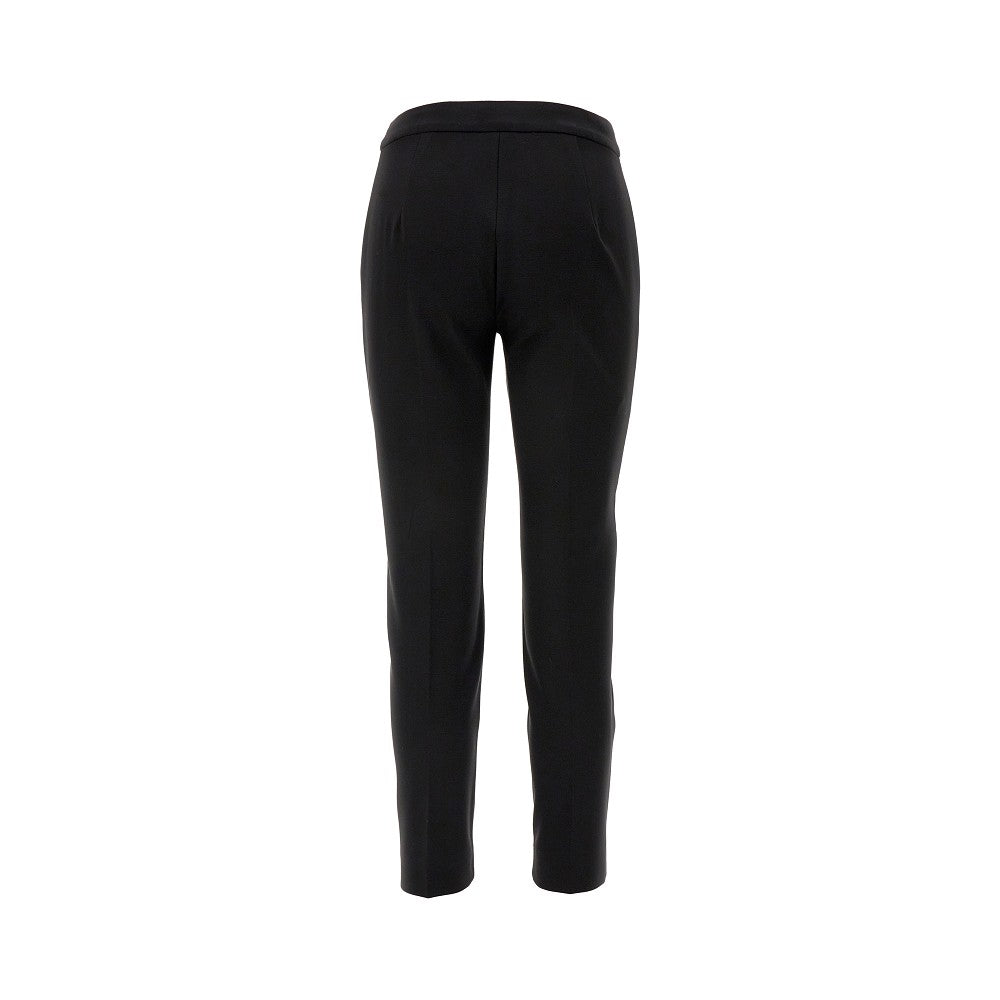 Pantalone cropped in jersey di viscosa