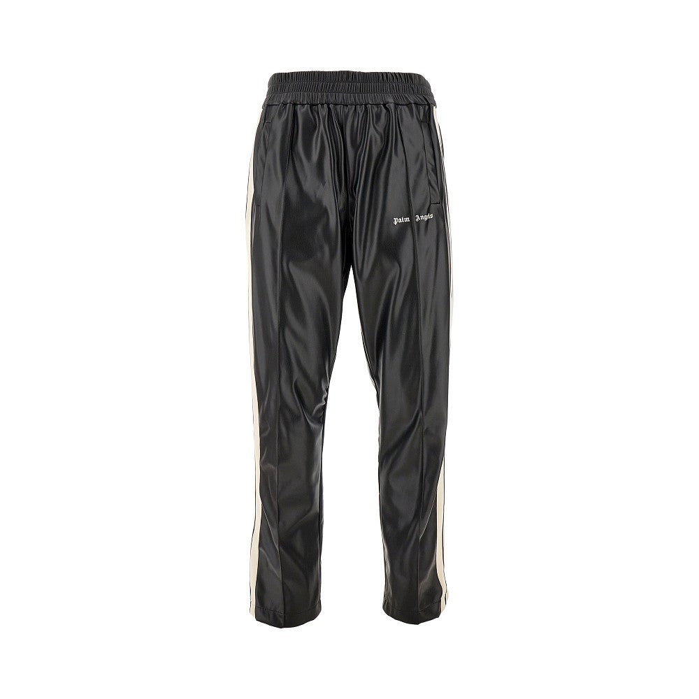 Track pants in nappa sintetica